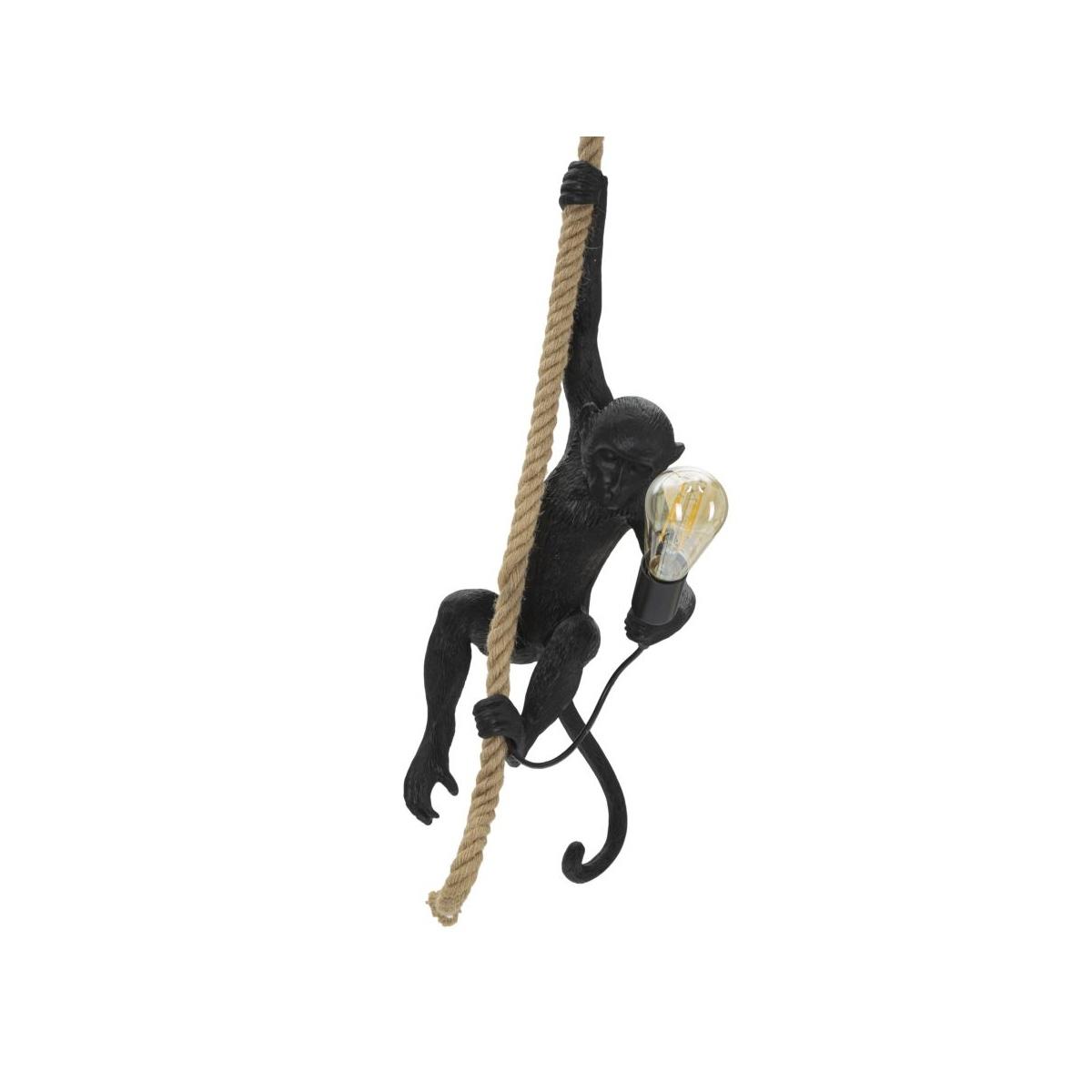Lampadario monkey nero 27 x 32 x 145 cm