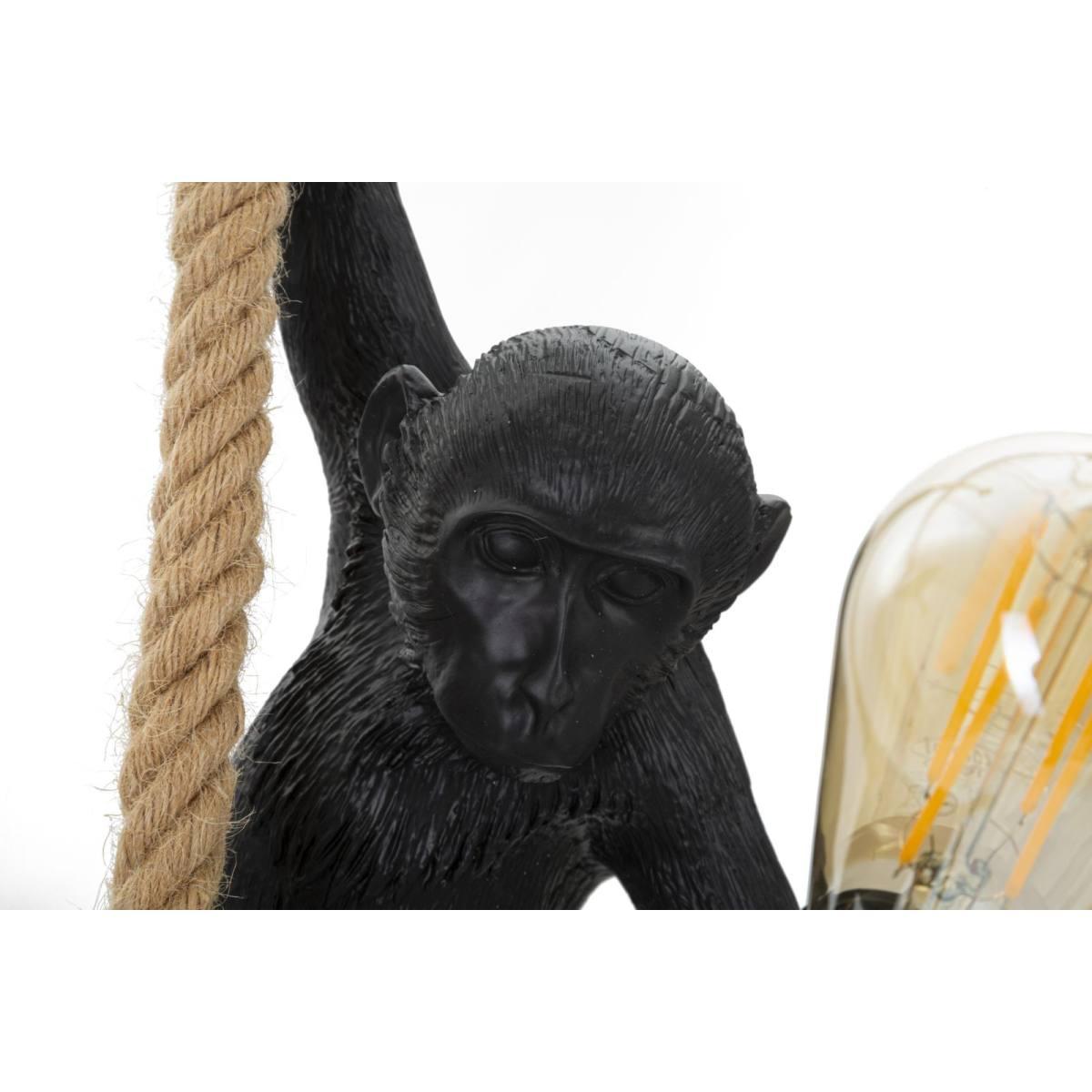 Lampadario monkey nero 27 x 32 x 145 cm