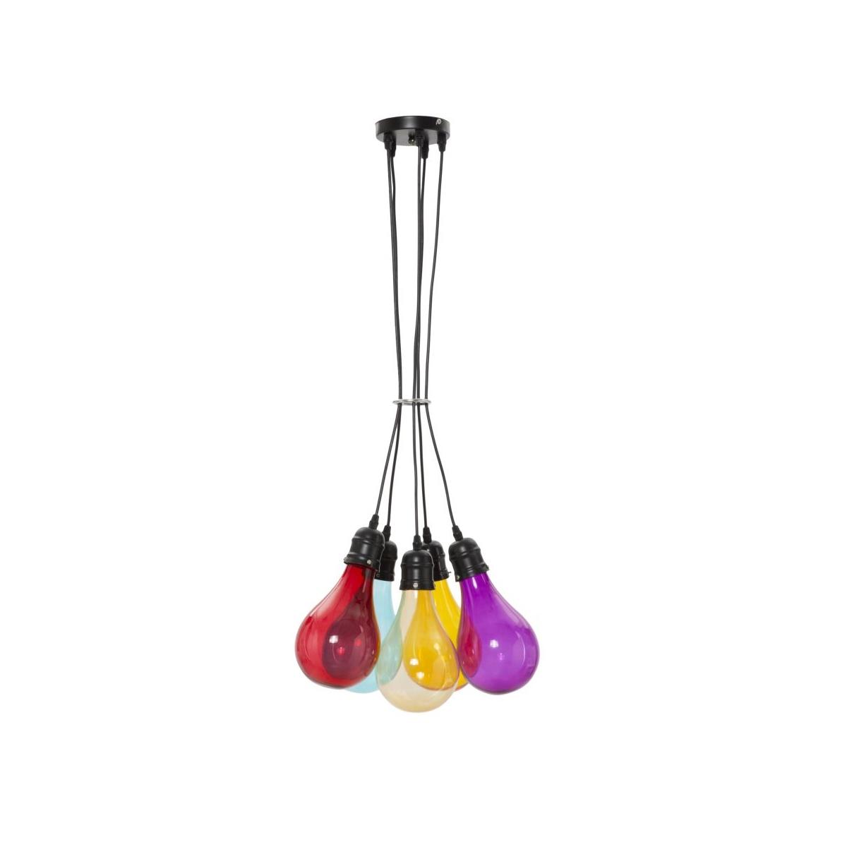 Lampadario oklahoma 5 luci vetro