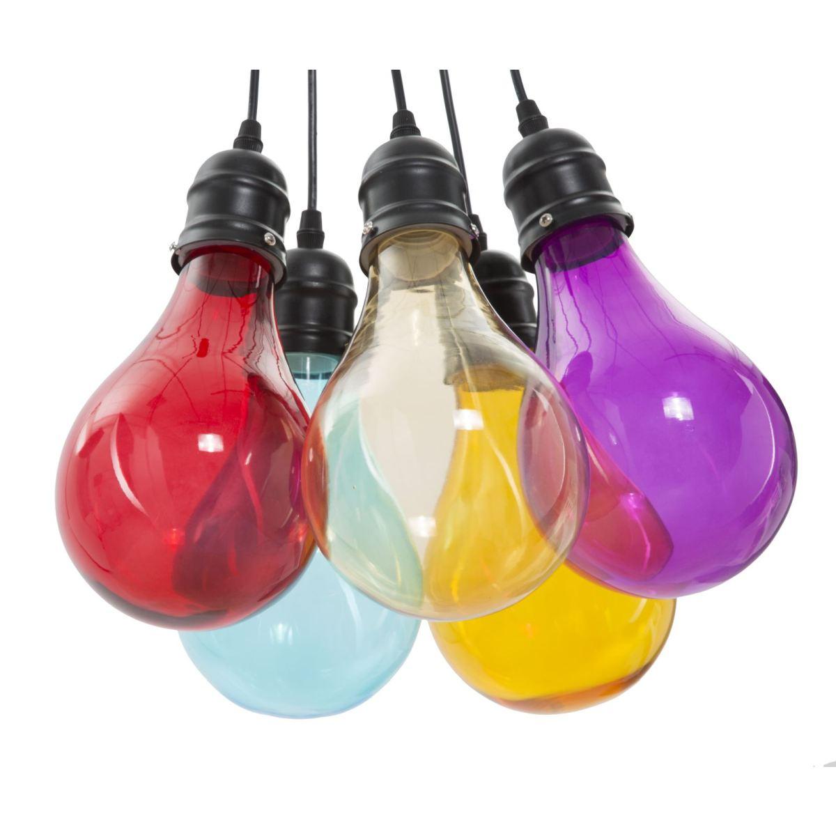 Lampadario oklahoma 5 luci vetro