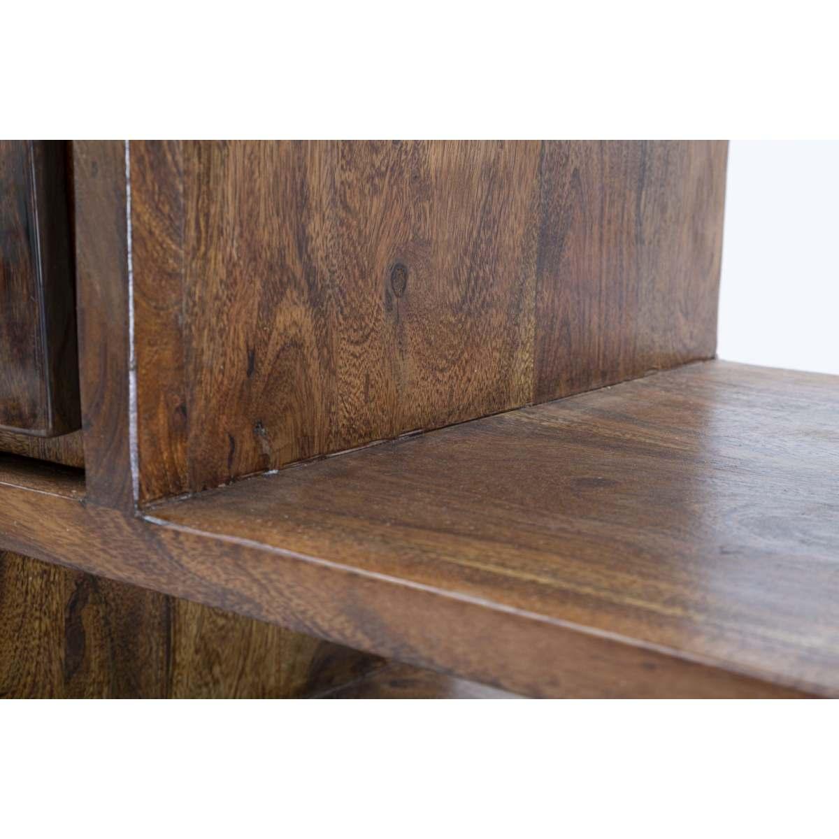Libreria mustang legno di acacia nilotica 118 x 40 x 178 cm