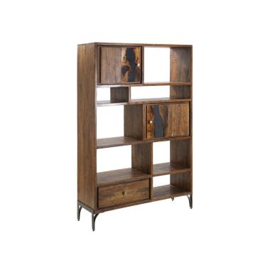 Libreria mustang legno di acacia nilotica 118 x 40 x 178 cm