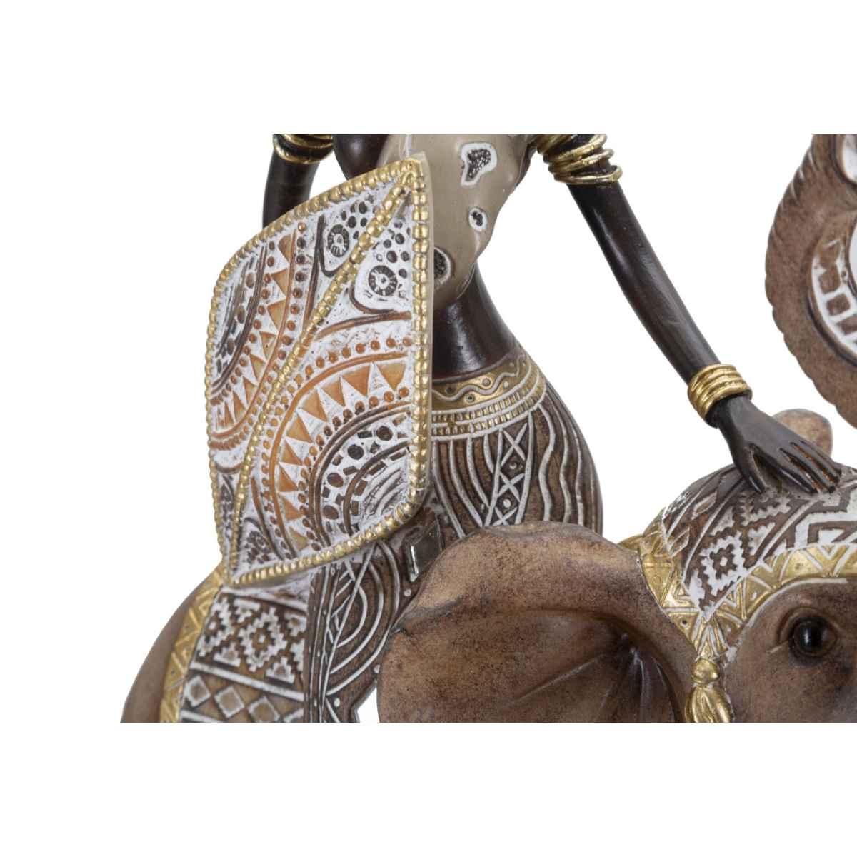 Masai Tribal Con Elefante cm.22,5x12x32,5