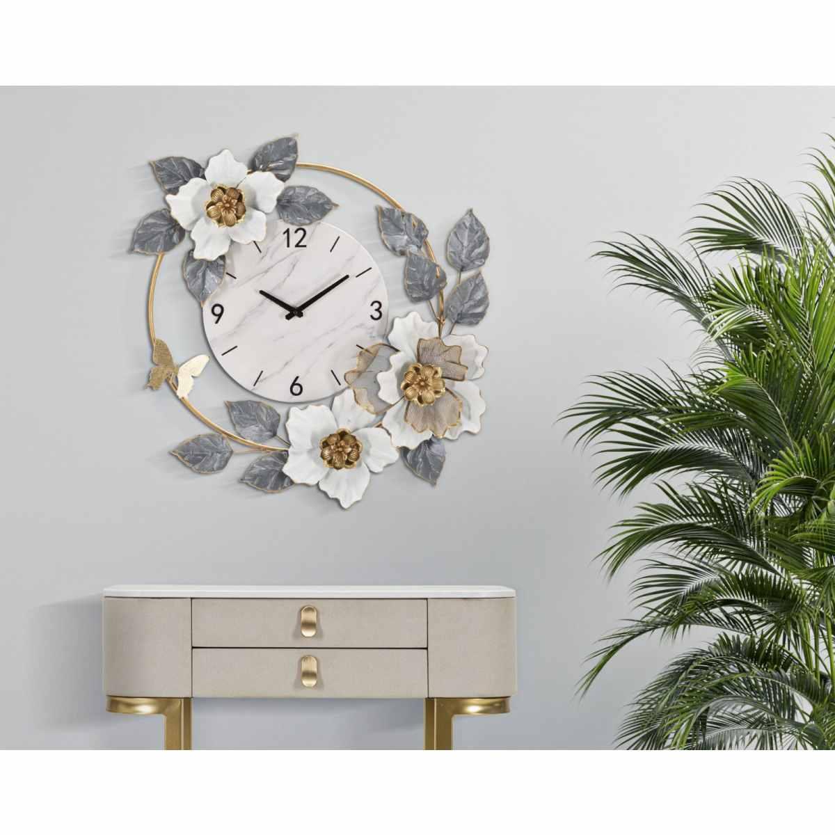 Orologio muro flowers 64 x 8 x 64 cm