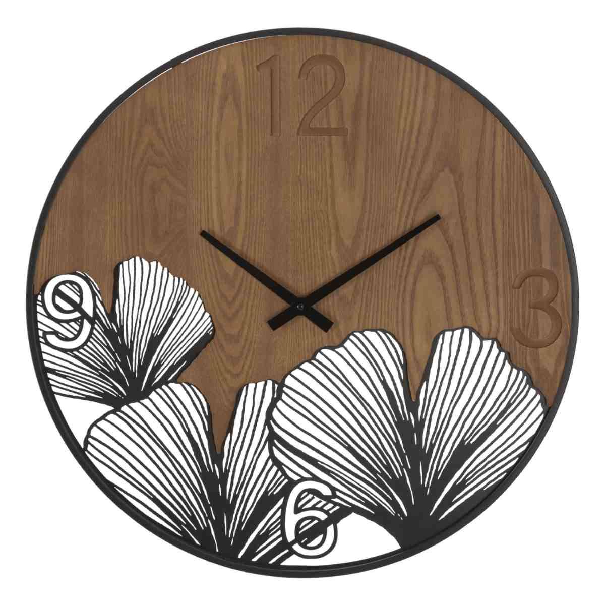 Orologio muro super wood leaf