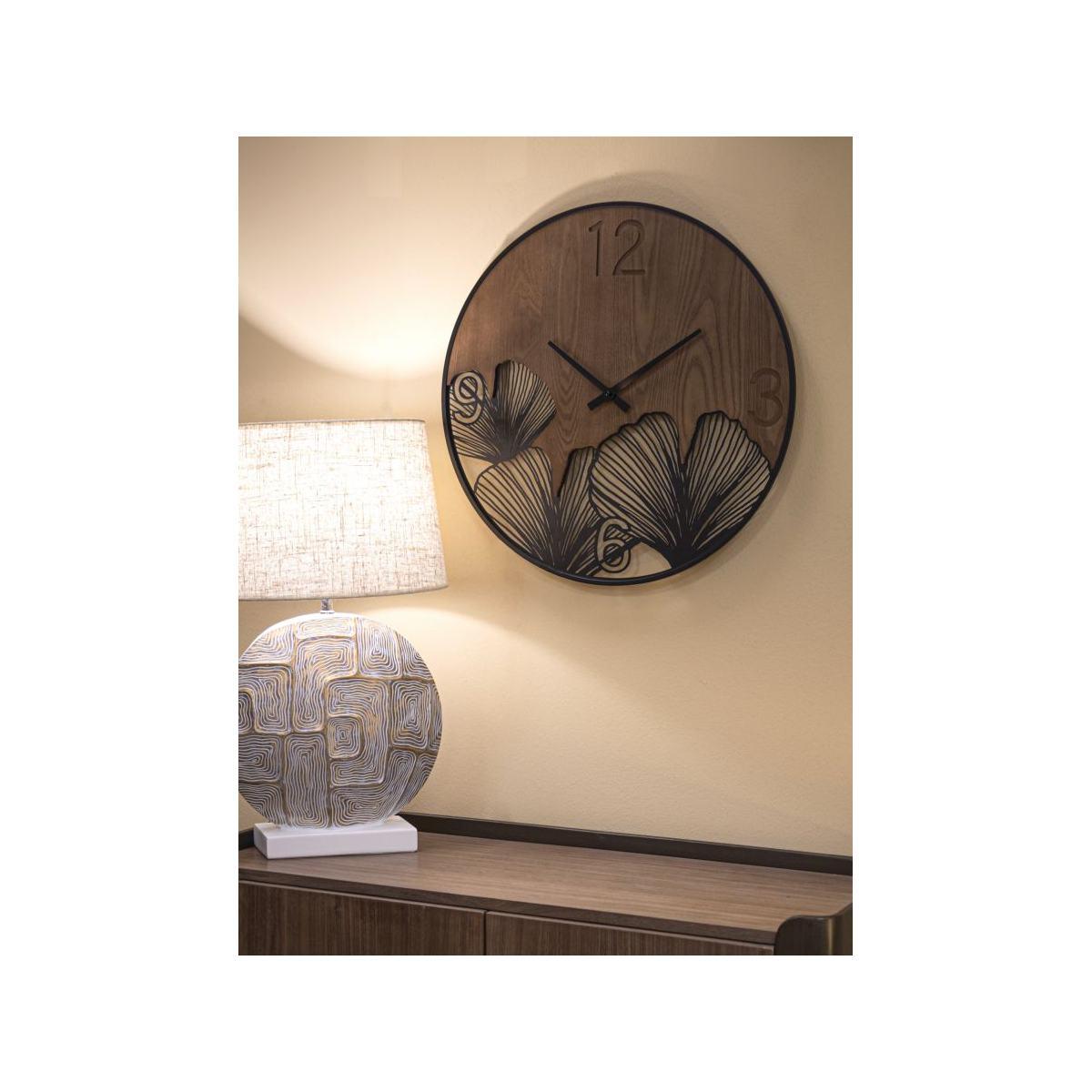 Orologio muro super wood leaf