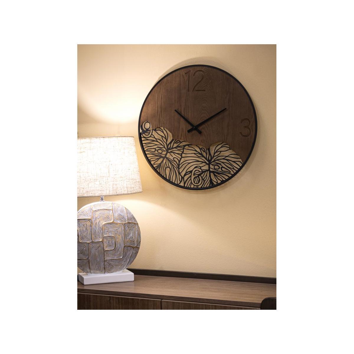 Orologio muro wood leaf