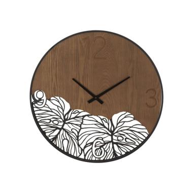 Orologio muro wood leaf