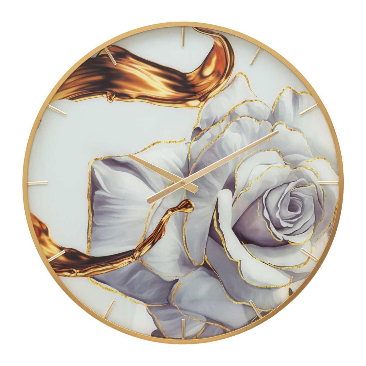 Orologio muro glass rose