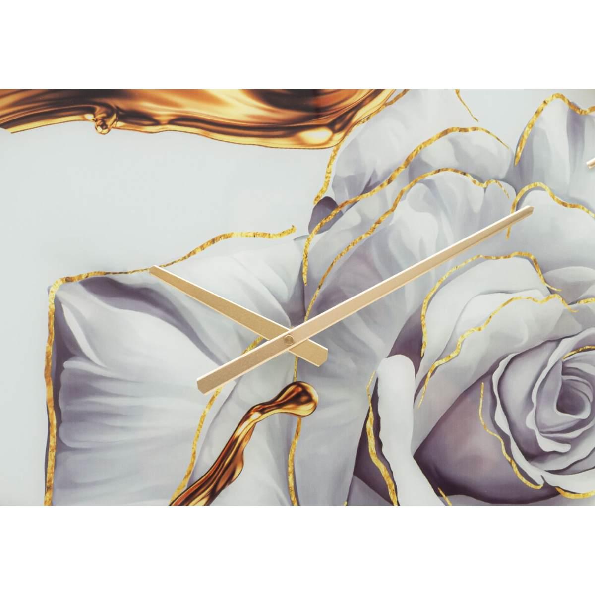 Orologio muro glass rose