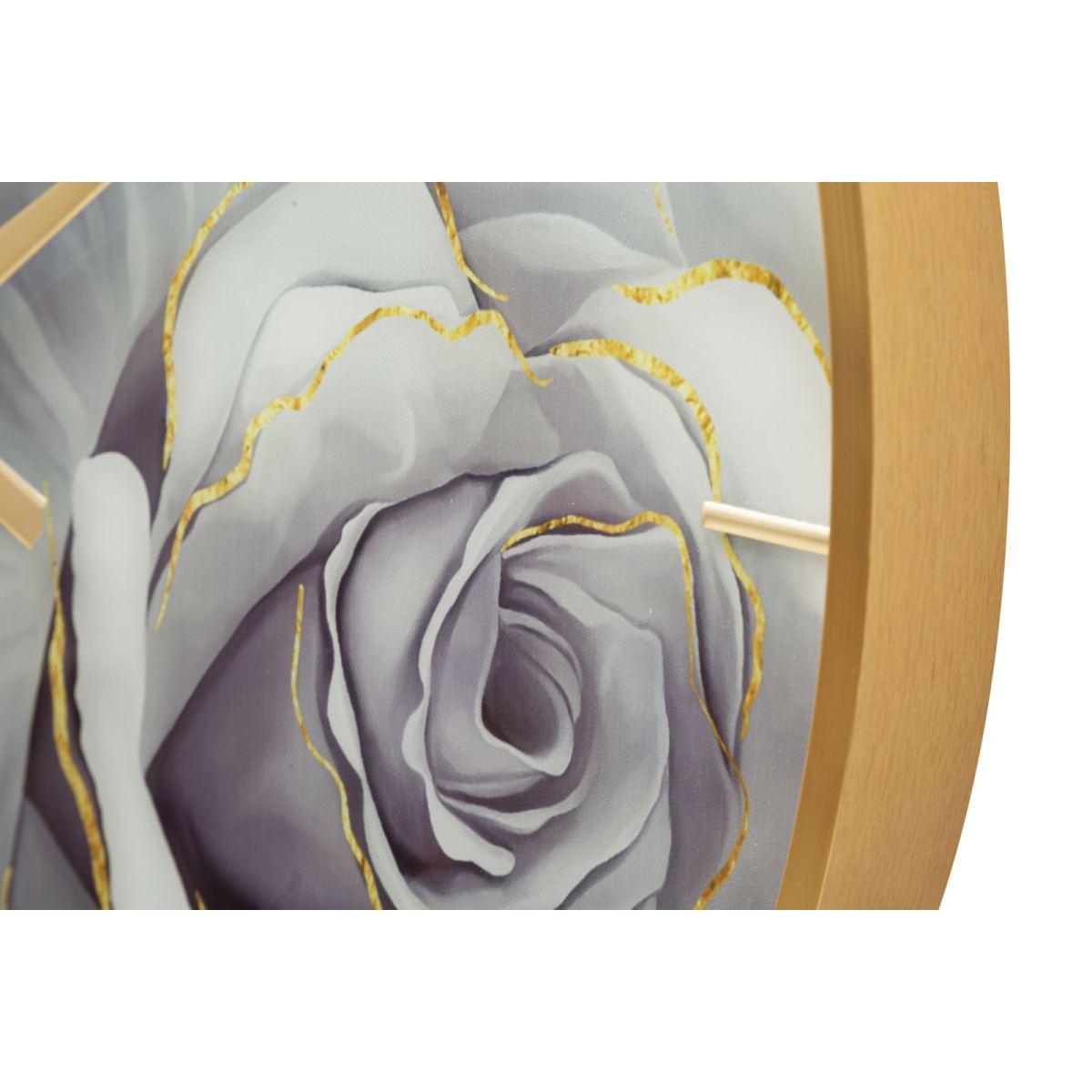 Orologio muro glass rose
