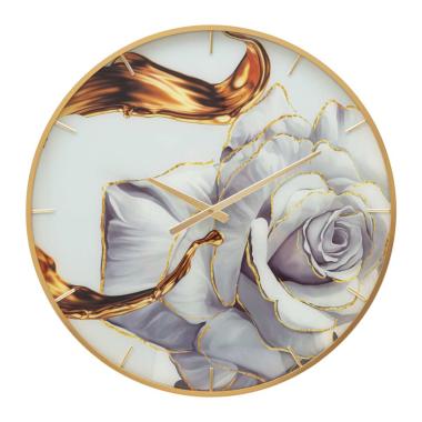 Orologio muro glass rose