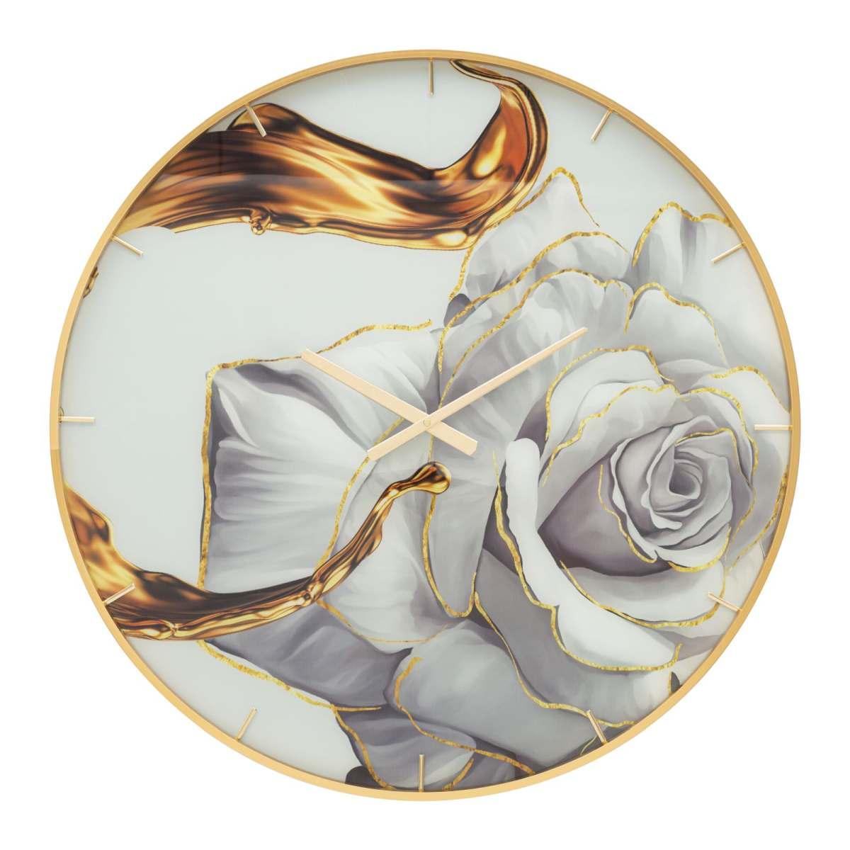Orologio muro glass rose