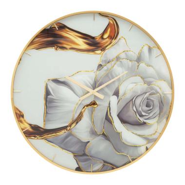 Orologio muro glass rose