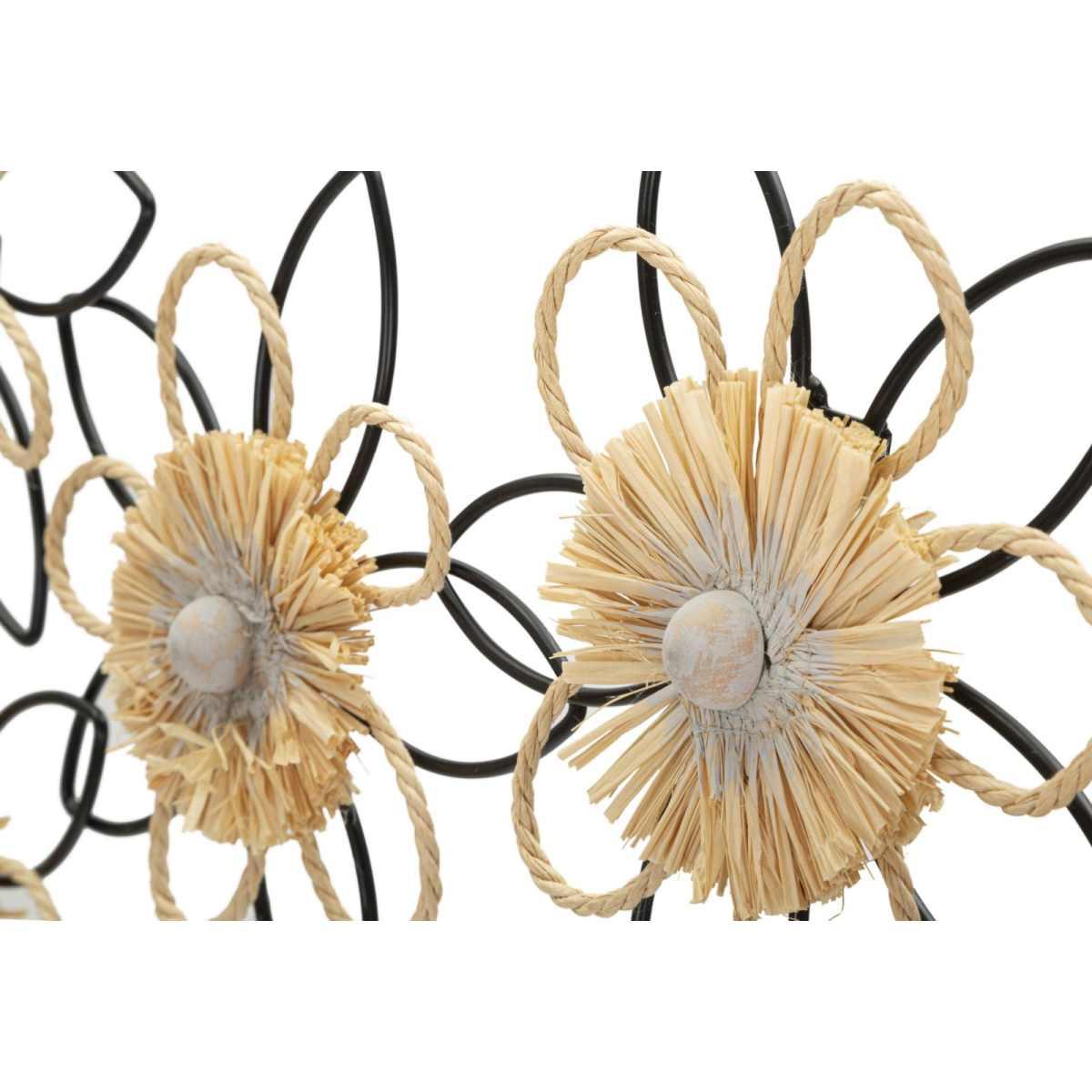 Pannelo in ferro raffia flow 60 x 4 x 35 cm