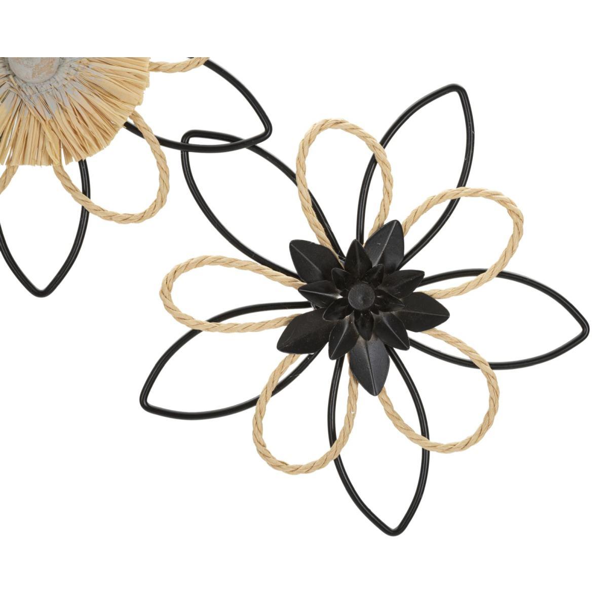 Pannelo in ferro raffia flow 60 x 4 x 35 cm