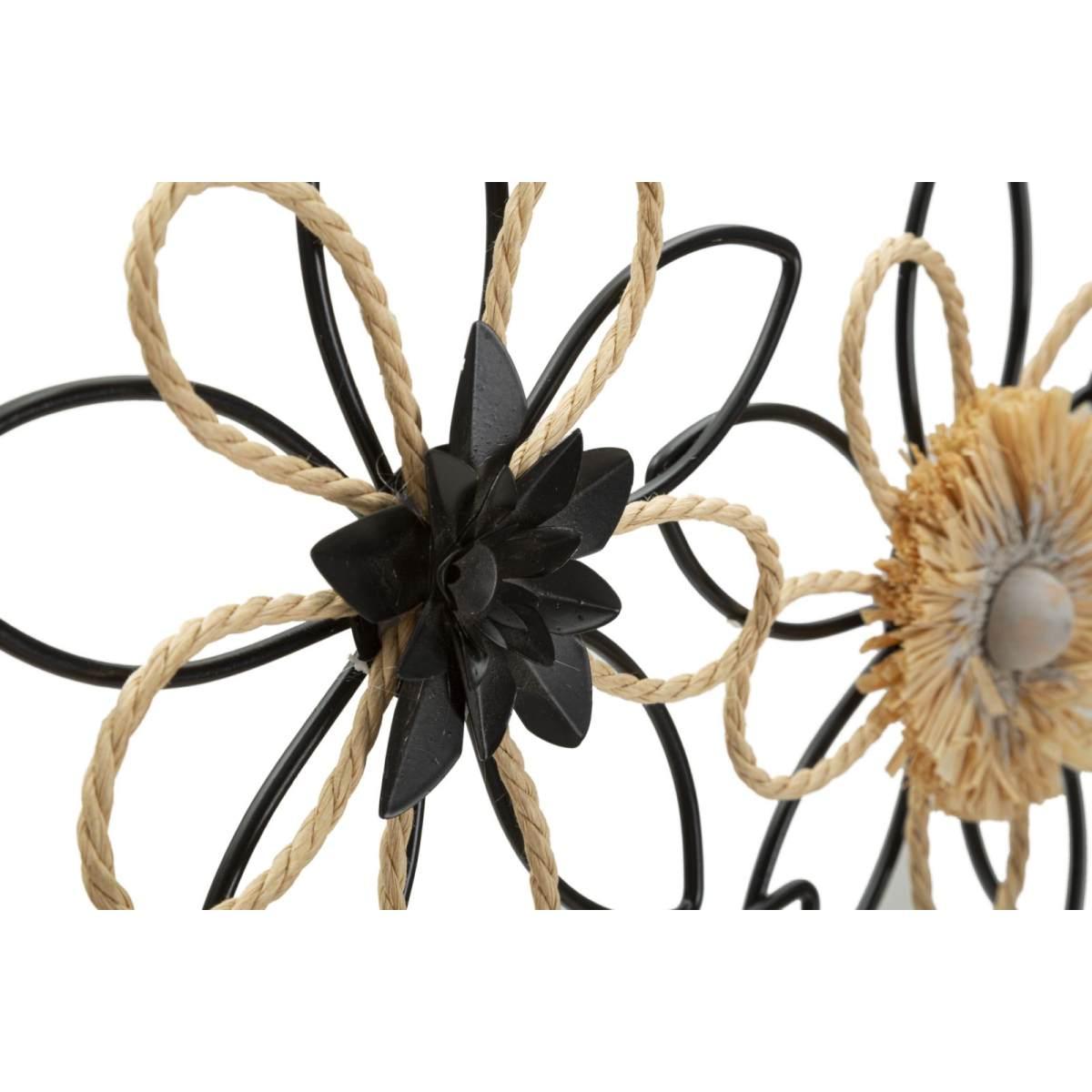 Pannelo in ferro raffia flow 60 x 4 x 35 cm
