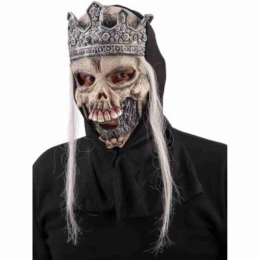 Maschera viso lattice scheletro corona cappuccio