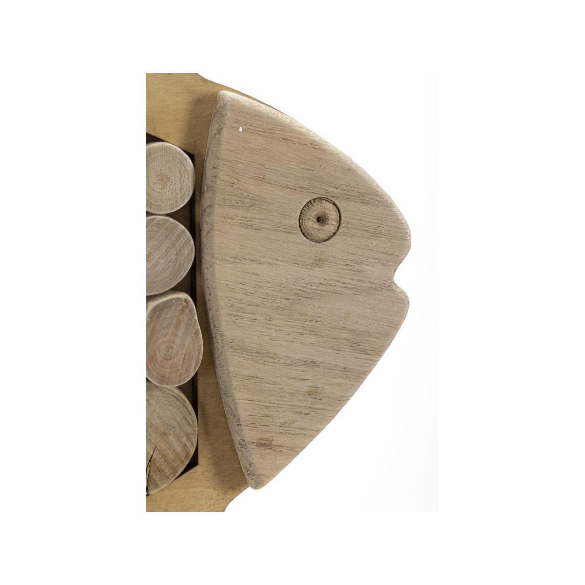 Pesce da appendere nature 42,5 x 2 x 28,5 cm