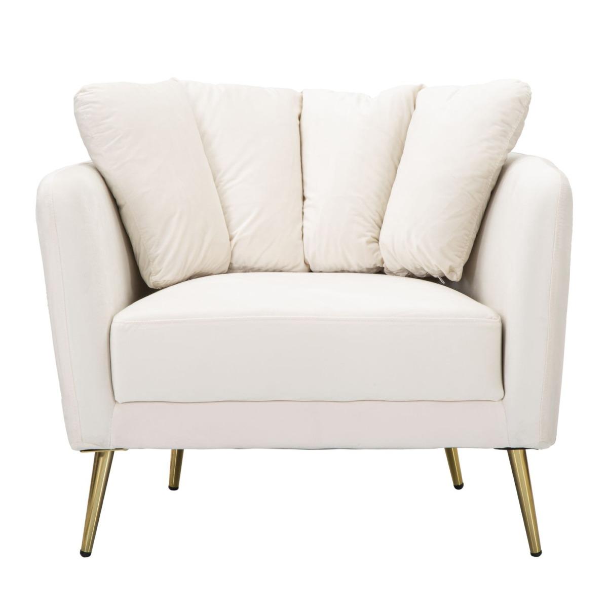 Poltrona kiev crema 88 x 77 x 74 cm