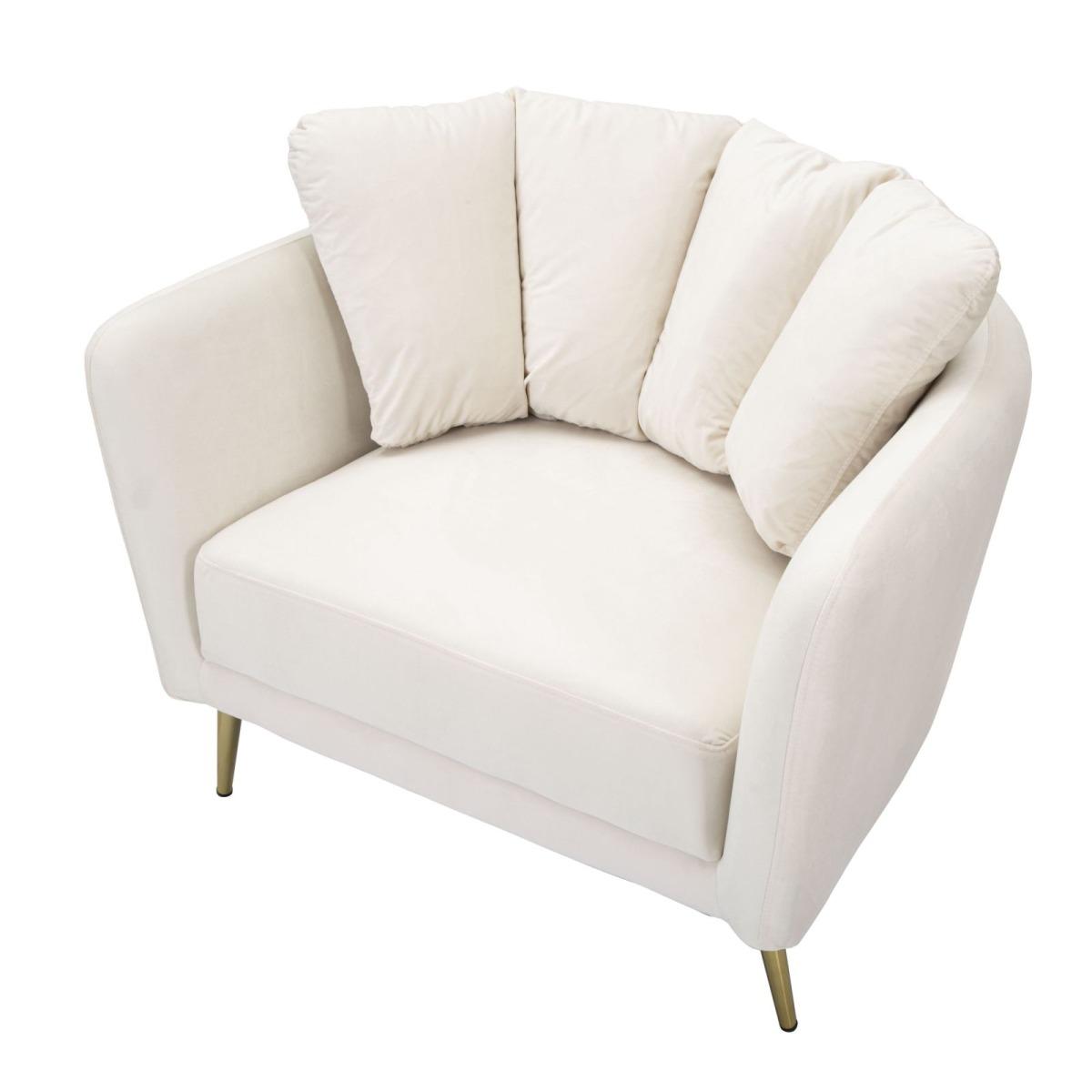Poltrona kiev crema 88 x 77 x 74 cm
