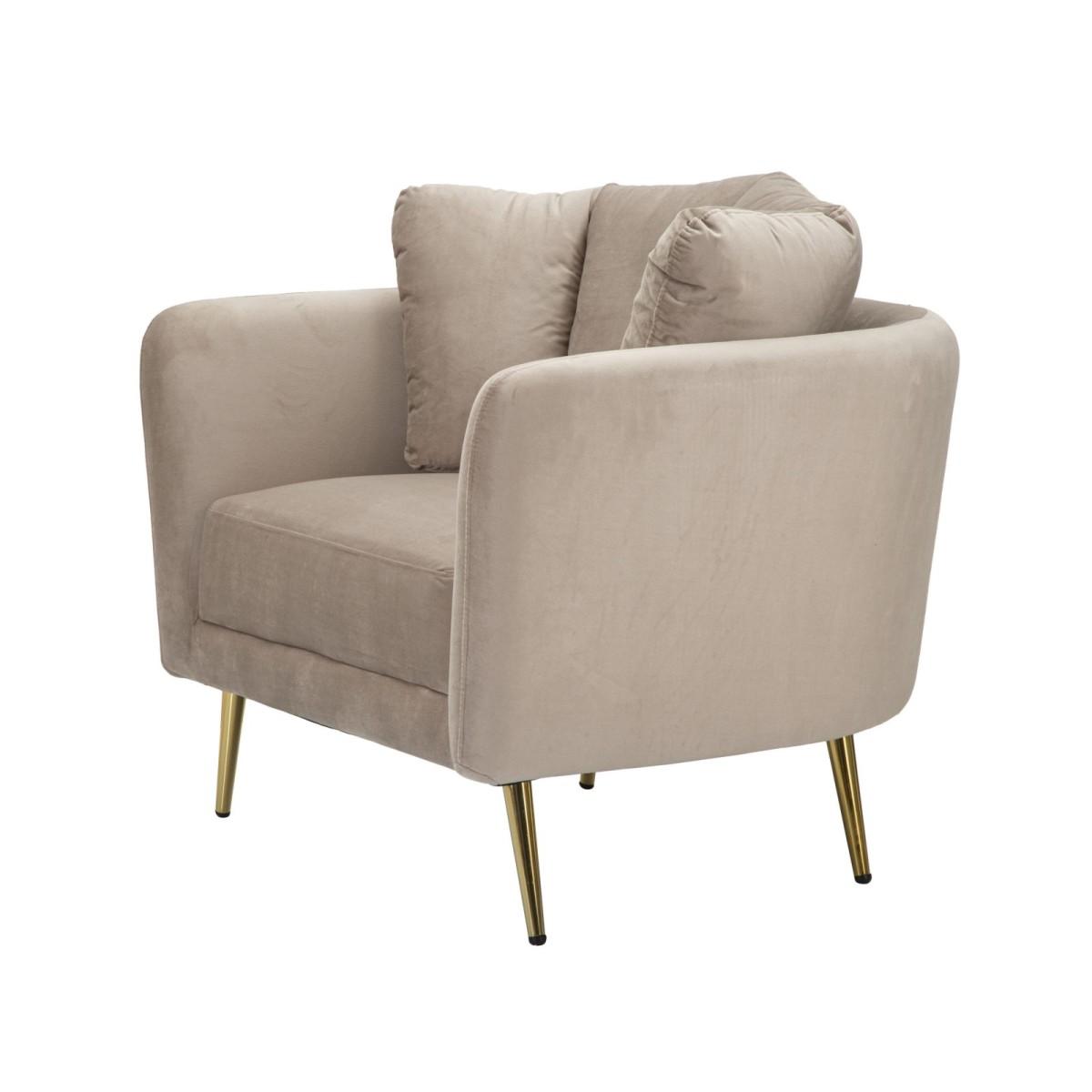 Poltrona kiev grigia 88 x 77 x 74 cm