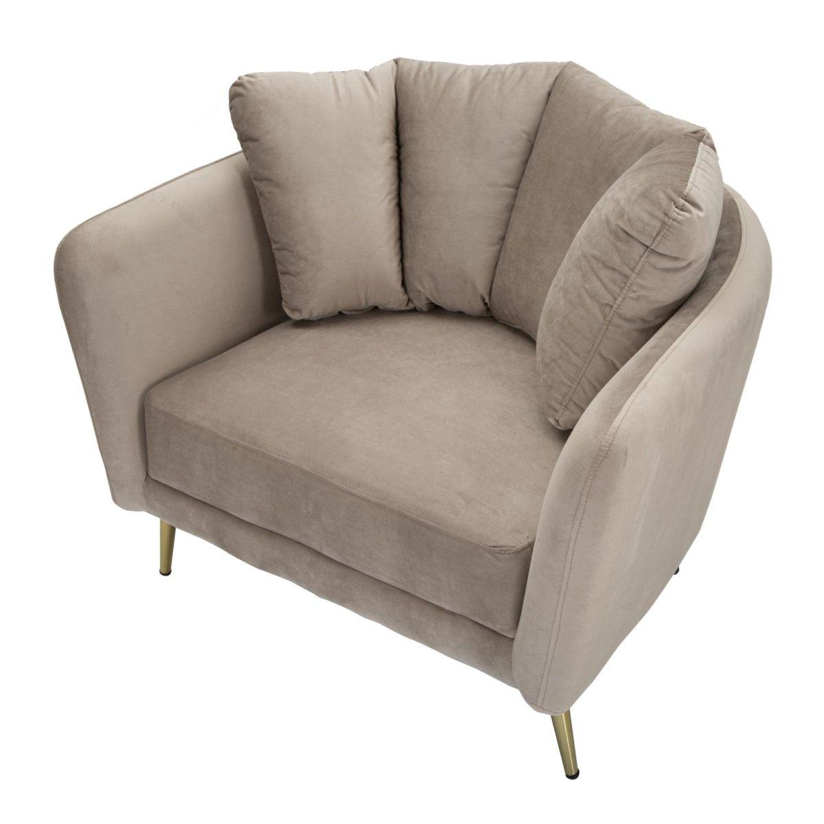 Poltrona kiev grigia 88 x 77 x 74 cm