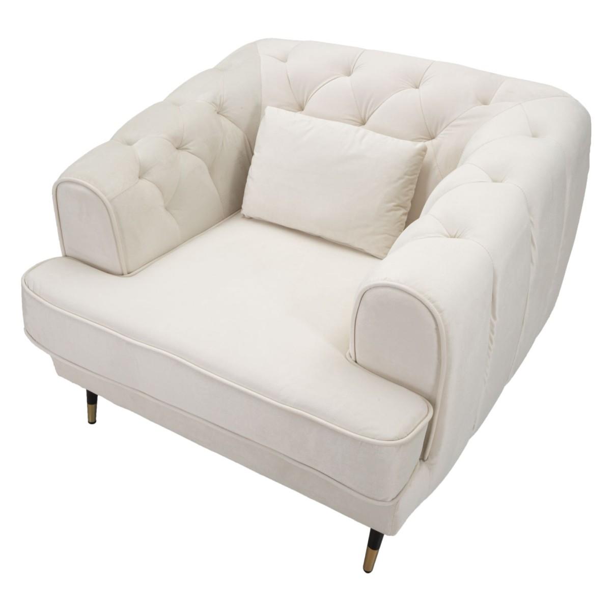 Poltrona praga crema 93 x 86 x 71 cm