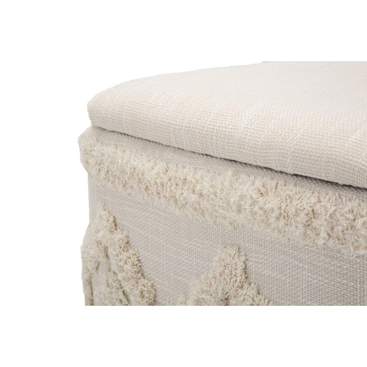 Pouf contenitore damasco quadrato 40 x 40 x 40 cm