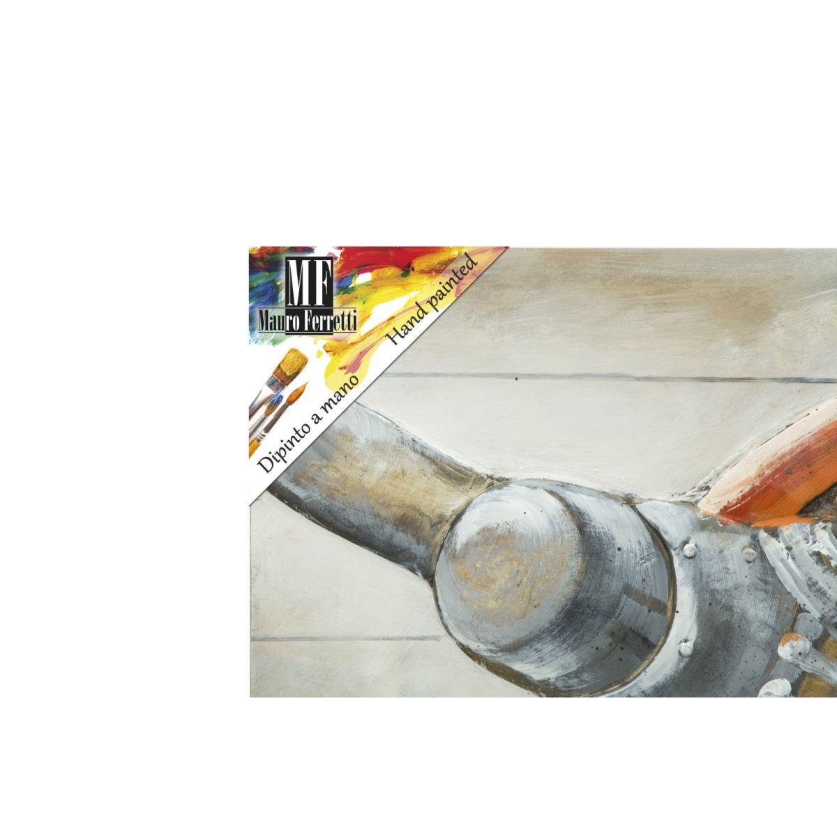 Quadro dipinto tela aviator 120 x 3,7 x 80 cm