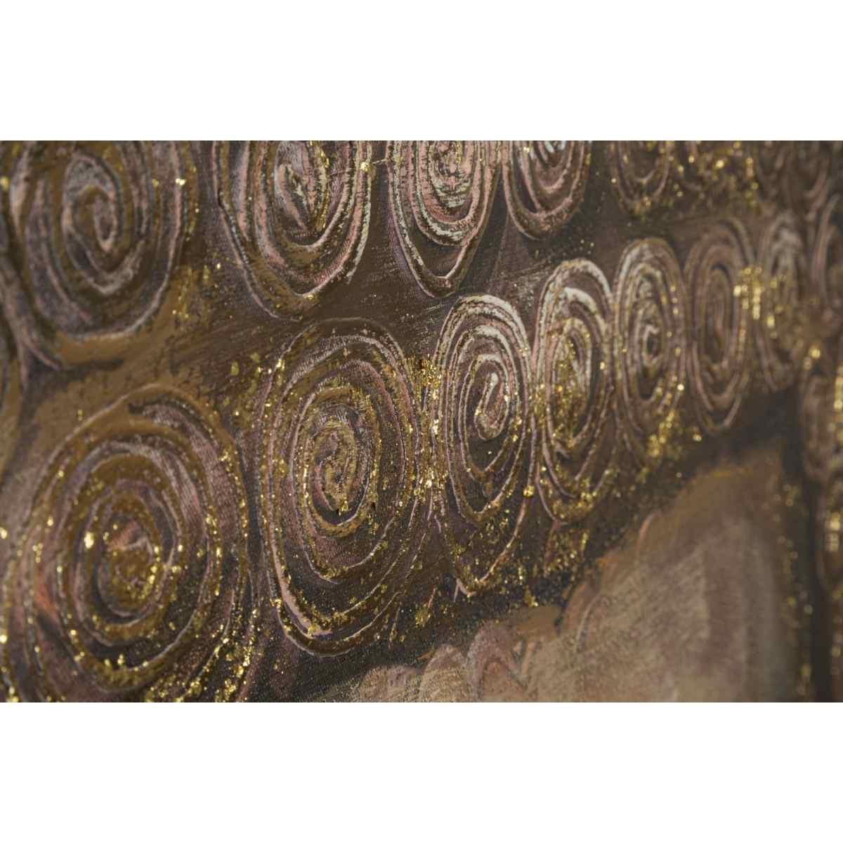 Quadro dipinto su tela buddha mod modello b 100 x 3 x 100 cm