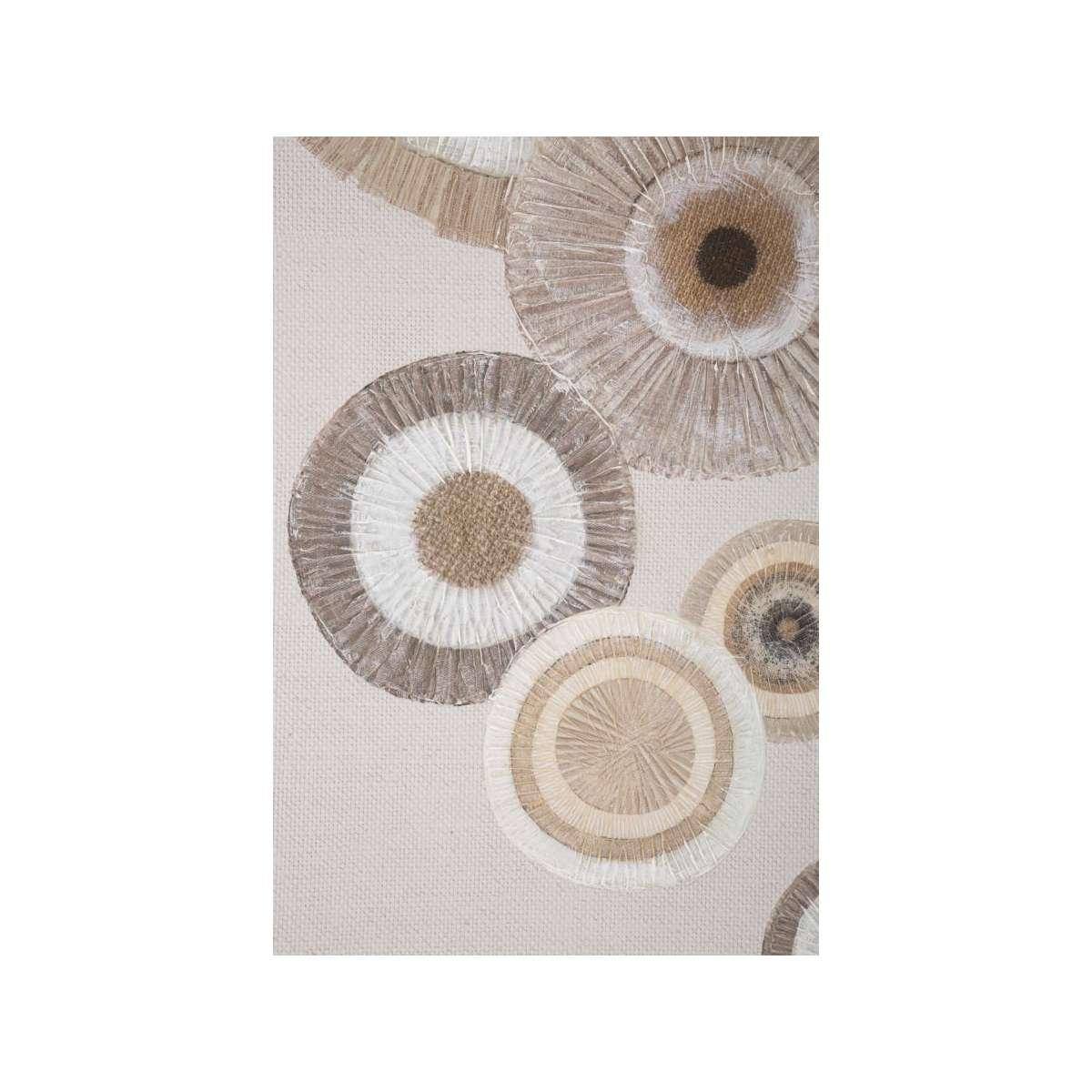 Quadro dipinto tela circly inserti mod 50 x 3,2 x 100 cm