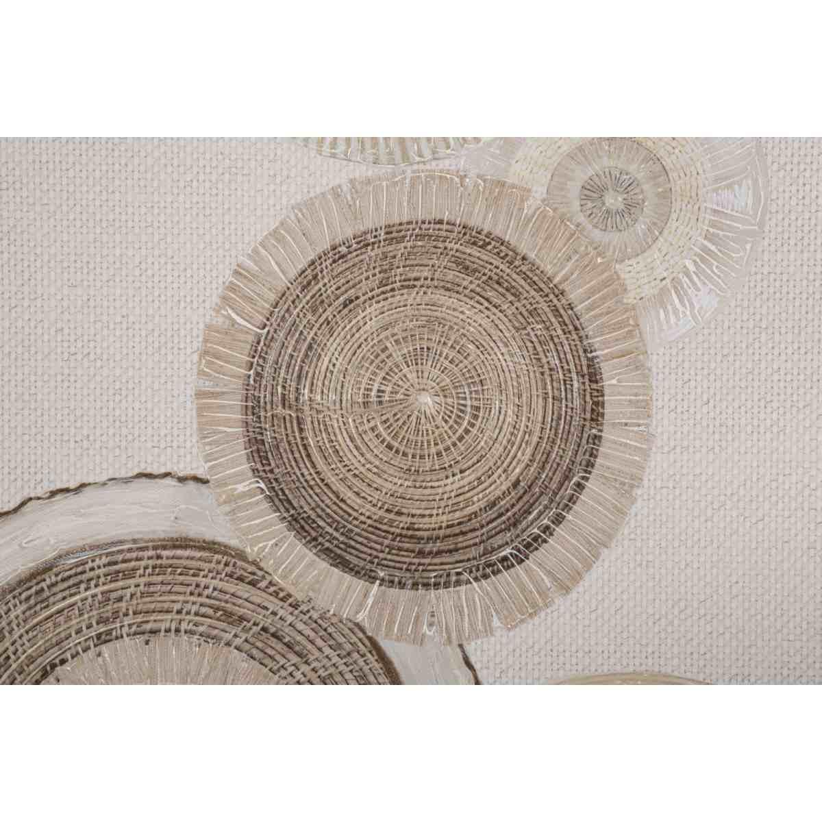 Quadro dipinto tela circly inserti mod 50 x 3,2 x 100 cm