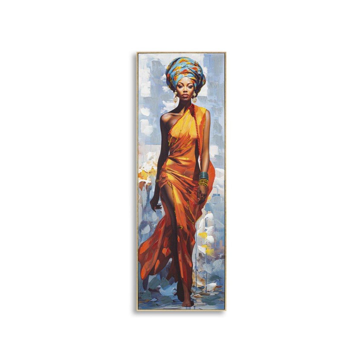 Quadro dipinto tela cornice daphne mod 52 x 4,5 x 152 cm