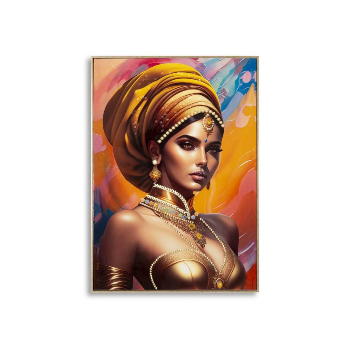 Quadro dipinto tela cornice samira mod 72 x 4,5 x 102 cm
