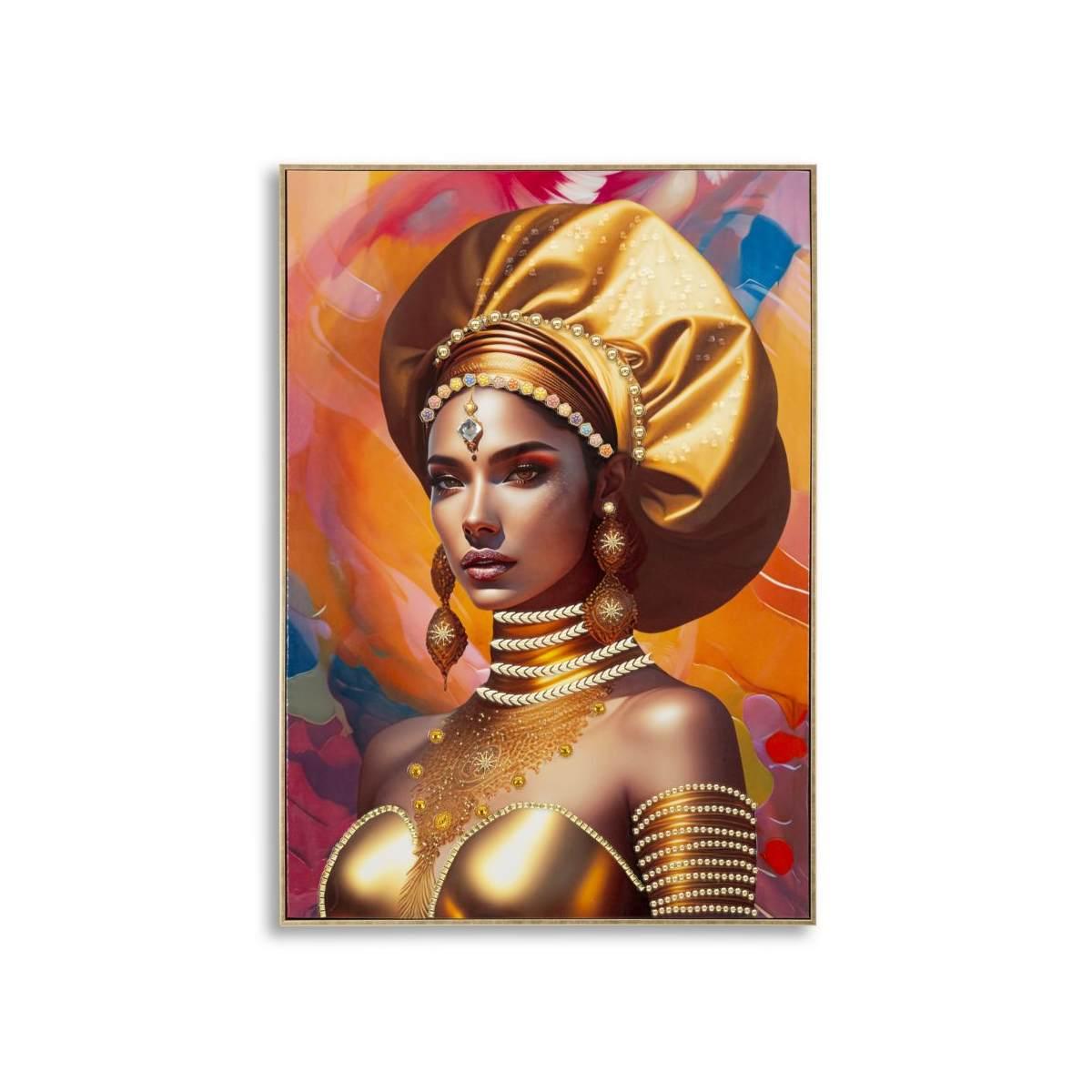 Quadro dipinto tela cornice samira mod 72 x 4,5 x 102 cm