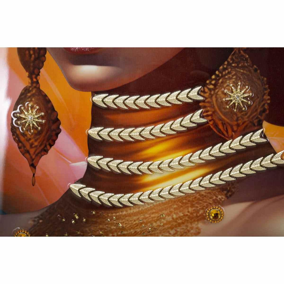 Quadro dipinto tela cornice samira mod 72 x 4,5 x 102 cm