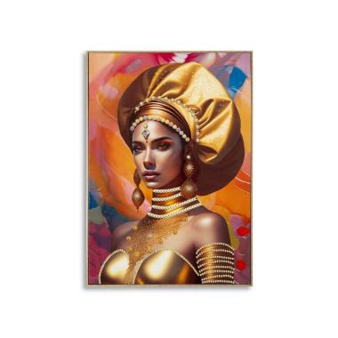 Quadro dipinto tela cornice samira mod 72 x 4,5 x 102 cm