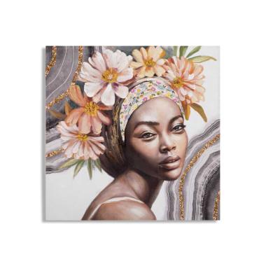 Quadro dipinto tela naomi mod 100 x 3 x 100 cm
