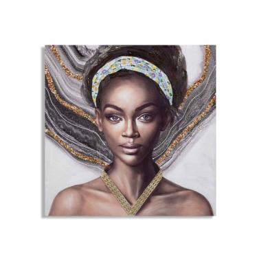 Quadro dipinto tela naomi mod 100 x 3 x 100 cm