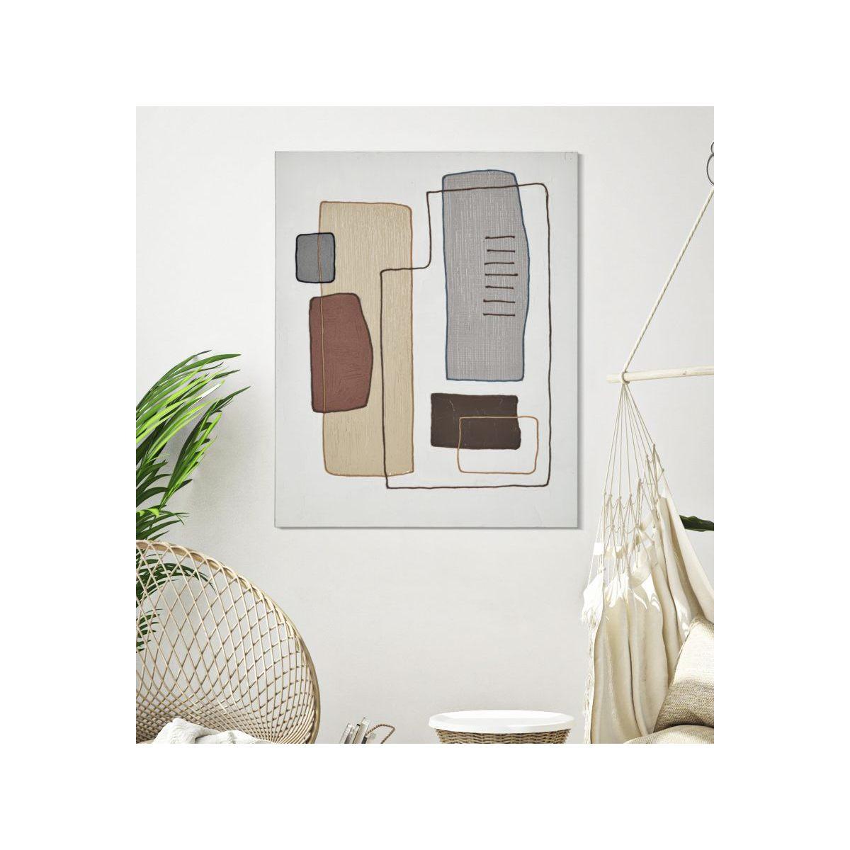 Quadro dipinto tela paint mod 80 x 2,8 x 100 cm