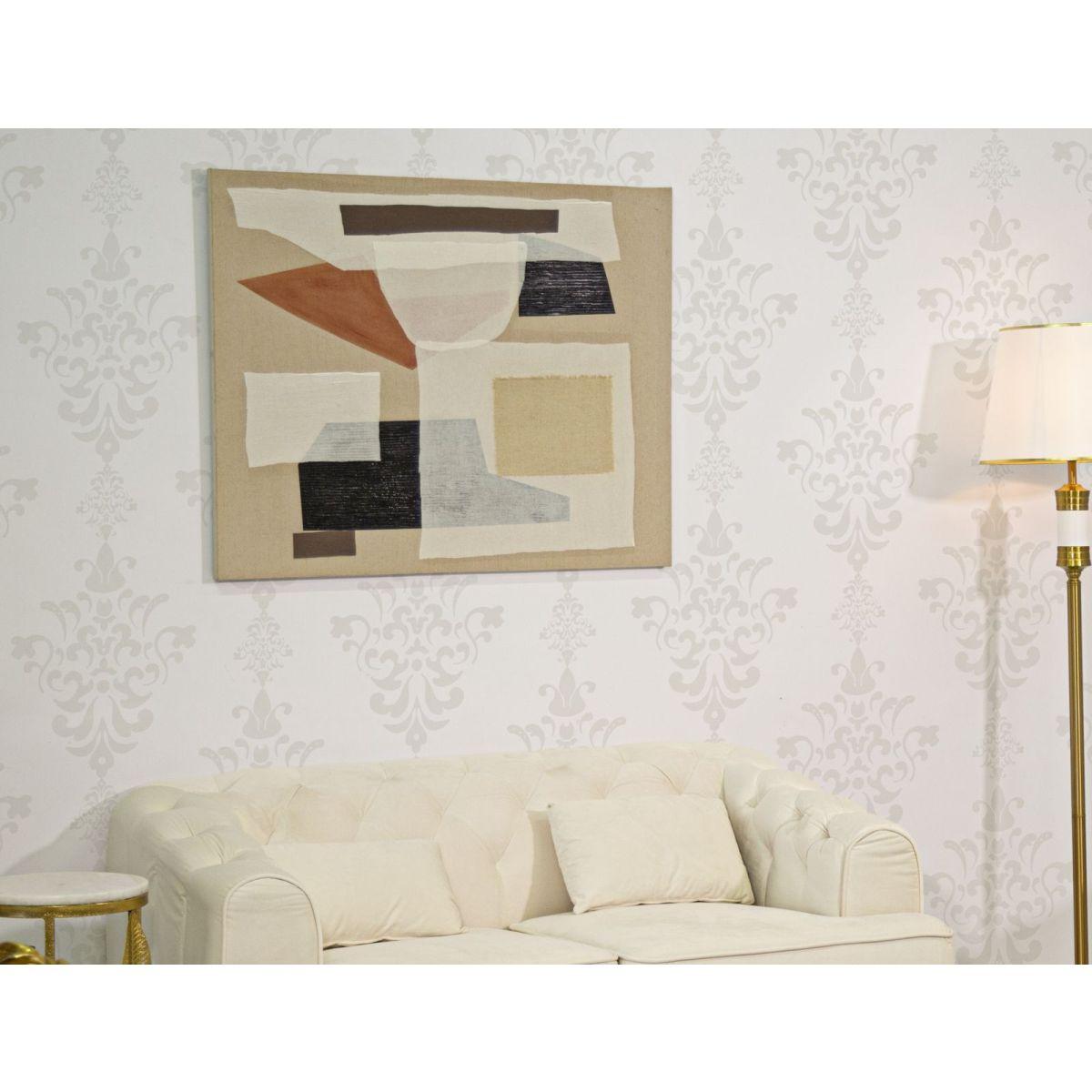 Quadro dipinto tela redy mod 80 x 2,8 x 100 cm