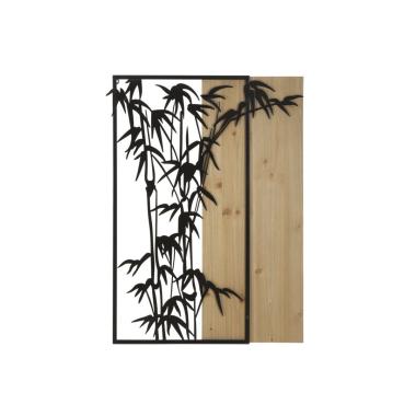Quadro pannello da muro bamboo 58 x 2 x 80 cm