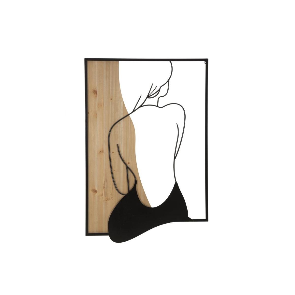 Quadro pannello da muro beauty ferro wood
