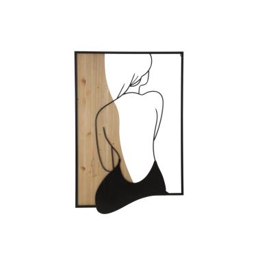 Quadro pannello da muro beauty ferro wood