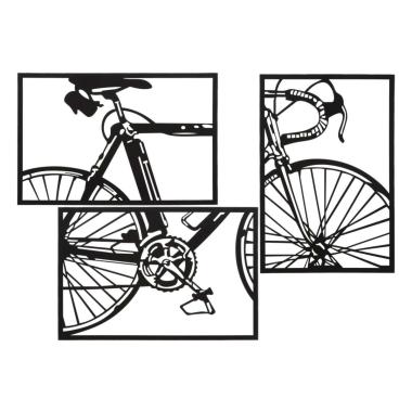 Quadro pannello da muro bike singolo Set 3 pz