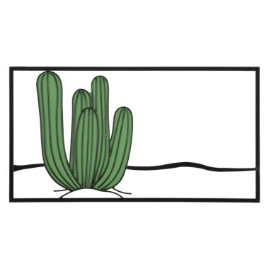 Quadro pannello da muro cactus 60 x 1,3 x 33 cm