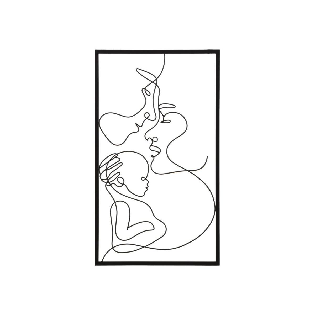 Quadro pannello da muro family 40 x 1,3 x 70 cm