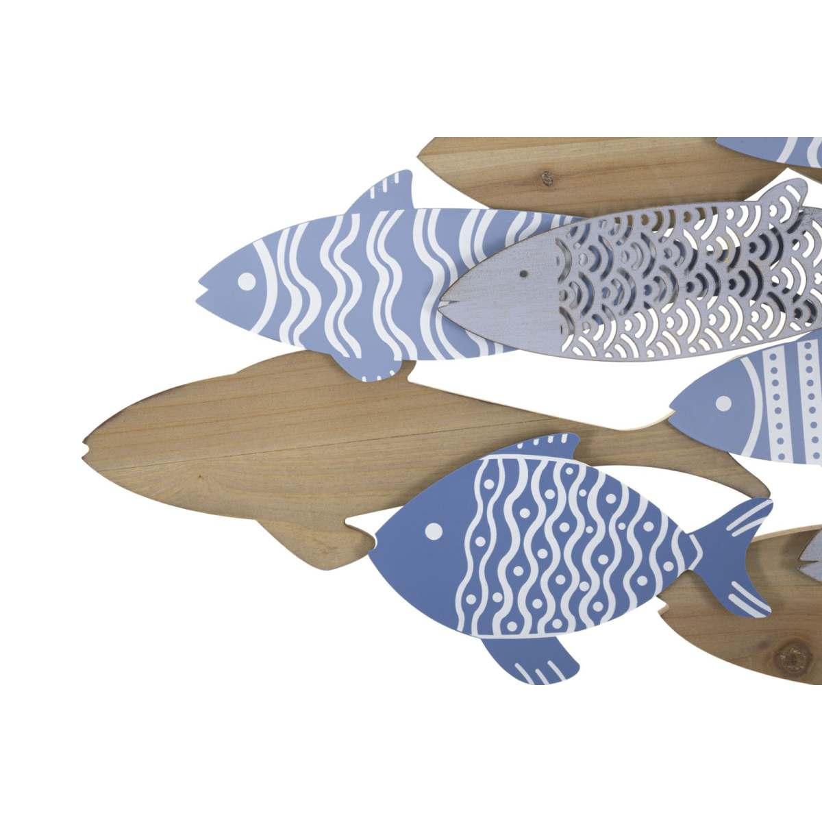 Quadro pannello da muro fish sea 91 x 3 x 33,5 cm