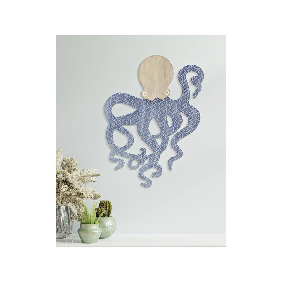 Quadro pannello da muro octopus 41 x 1,5 x 57 cm
